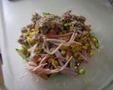 サラダをリメイク♥冷たいパスタ作り方3写真
