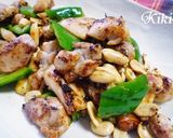 塩麹de鶏肉のミックスナッツ炒め作り方4写真