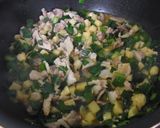 たけのことニラの豚丼～温玉のせ～作り方5写真