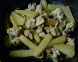 大根と鶏肉の豆板醤炒め作り方4写真