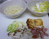 塩麹で簡単★きのこたくさん焼きうどん作り方1写真