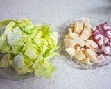 春キャベツとたけのこのスープスパゲティ作り方1写真
