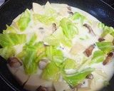 春キャベツとたけのこのスープスパゲティ作り方5写真