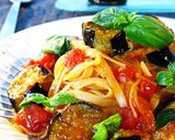 ■茄子とバジルのトマトパスタ■作り方11写真