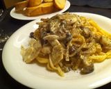 筍とチキンの濃厚クリームパスタ作り方8写真