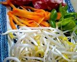 麺つゆで！もやしと豚の中華風！お弁当用♪作り方1写真