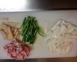 筍と山芋のシャキシャキ野菜炒め作り方1写真