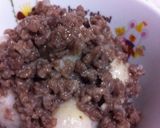 超簡単...丼で...5分..里芋そぼろ作り方9写真