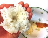 わさマヨ✿海老天おにぎり作り方2写真