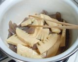 ➏たけのことこんにゃくのピリ辛っ炒り煮➏作り方1写真