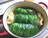 春キャベツ外葉で減塩和風ロールキャベツ♪作り方6写真