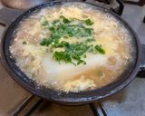玉子雑炊！お餅入り作り方3写真