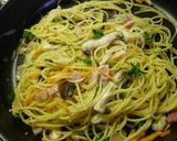 ベーコンと野菜の塩麹パスタ作り方7写真