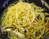 ベーコンと野菜の塩麹パスタ作り方5写真