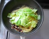 春キャベツとドライトマトのペペロンパスタ作り方6写真