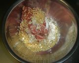 ゴマたっぷり☆肉団子と水菜の味噌汁作り方1写真