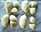いぬのパン★プードルのクリームパン作り方2写真