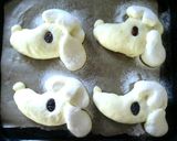 いぬのパン★プードルのクリームパン作り方11写真