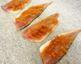 鯵の三枚おろしで♪梅焼き香味野菜のせ作り方3写真