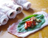 ほうれん草とトマトの豚肉ロール作り方3写真