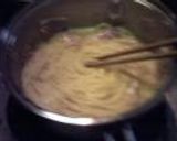 お鍋ひとつでカルボナーラ作り方5写真
