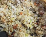 キャベツとウィンナーの和風ポン酢炒飯☆作り方5写真
