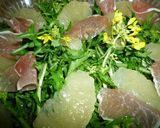 生ハムとグレープフルーツと水菜のサラダ作り方3写真