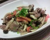 豚肉としめじの生姜醤油ゴマ炒め作り方7写真