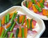 彩りおかず♡野菜の肉巻き作り方3写真