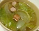 レタスとウインナーのスープ作り方12写真
