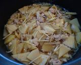 筍と鶏肉の炊き込みご飯作り方5写真
