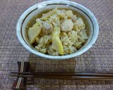 筍と鶏肉の炊き込みご飯作り方6写真