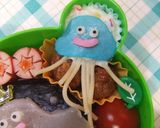 キャラ弁★ぶちスライム作り方4写真