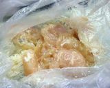 鶏と野菜と温泉卵の塩麹丼作り方3写真