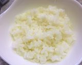 鶏と野菜と温泉卵の塩麹丼作り方8写真