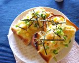 新玉葱×コーンの塩麹わさび風味のトースト作り方5写真