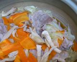キャベツと豚肉の重ね蒸し作り方4写真