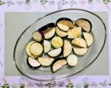 夏の夕飯！なすと海老餡かけ冷やしうどん作り方3写真