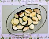 夏簡単昼食！ナスとエビの餡掛け冷やし饂飩作り方3写真