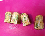 お弁当に！ネギと紅ショウガの卵焼き作り方1写真