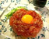 塩麹で＊〜簡単おつまみマグロ塩ユッケ〜＊作り方3写真
