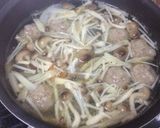 肉団子で豚汁風お味噌汁作り方3写真