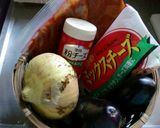 新玉とナスの重ね焼き作り方1写真