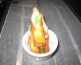 チーズと豚肉のアスパラ春巻き作り方3写真