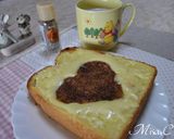 カカオシュガーチーズトースト作り方4写真