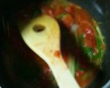 水菜トマトスパスタ作り方3写真