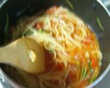 水菜トマトスパスタ作り方4写真