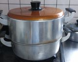 臼と杵でつく草餅作り方1写真