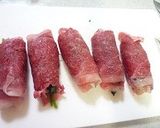 じゃがいもとほうれん草の牛肉巻き作り方4写真