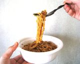焼そばUFO餅で作った雑煮あんかけUFO作り方4写真